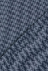 Seersucker - Fijne Vichy - Blauw