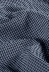 Seersucker - Fijne Vichy - Blauw