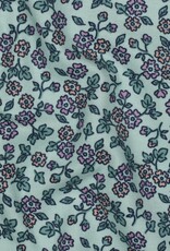 Flanel Katoen - Flowers Mint Flanel Katoen - Flowers Mint