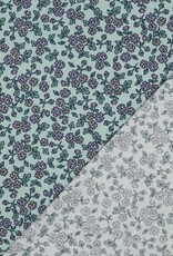 Flanel Katoen - Flowers Mint Flanel Katoen - Flowers Mint