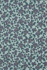 Flanel Katoen - Flowers Mint Flanel Katoen - Flowers Mint