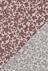 Flanel Katoen - Flowers Ecru Flanel Katoen - Flowers Ecru