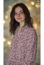 Flanel Katoen - Flowers Ecru Flanel Katoen - Flowers Ecru