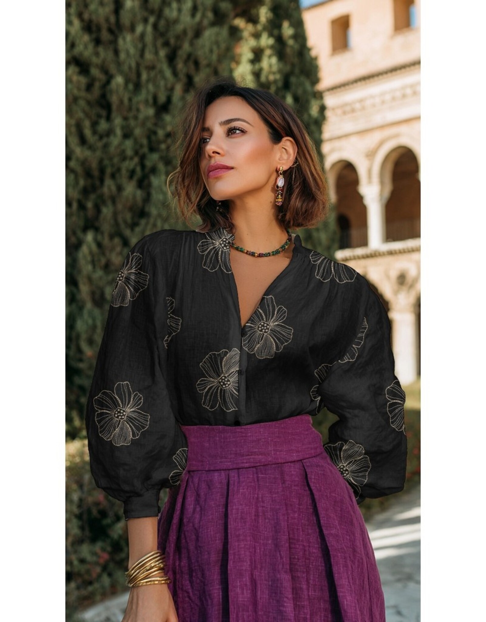 Linnen Viscose - Black Beauty