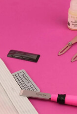 Knoopsgat Mes en Matje - 13mm roze