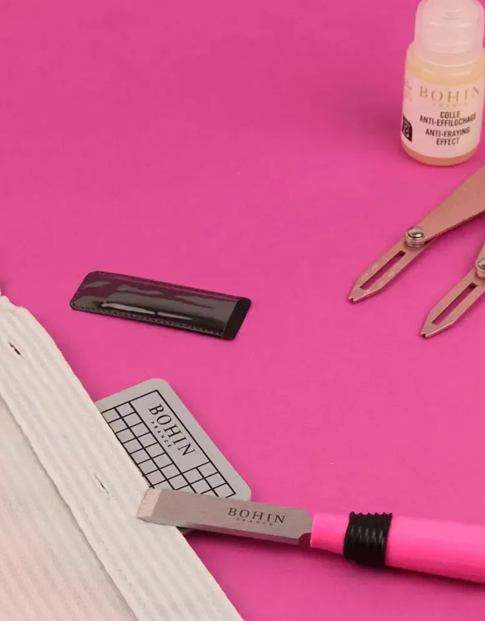 Knoopsgat Mes en Matje - 13mm roze