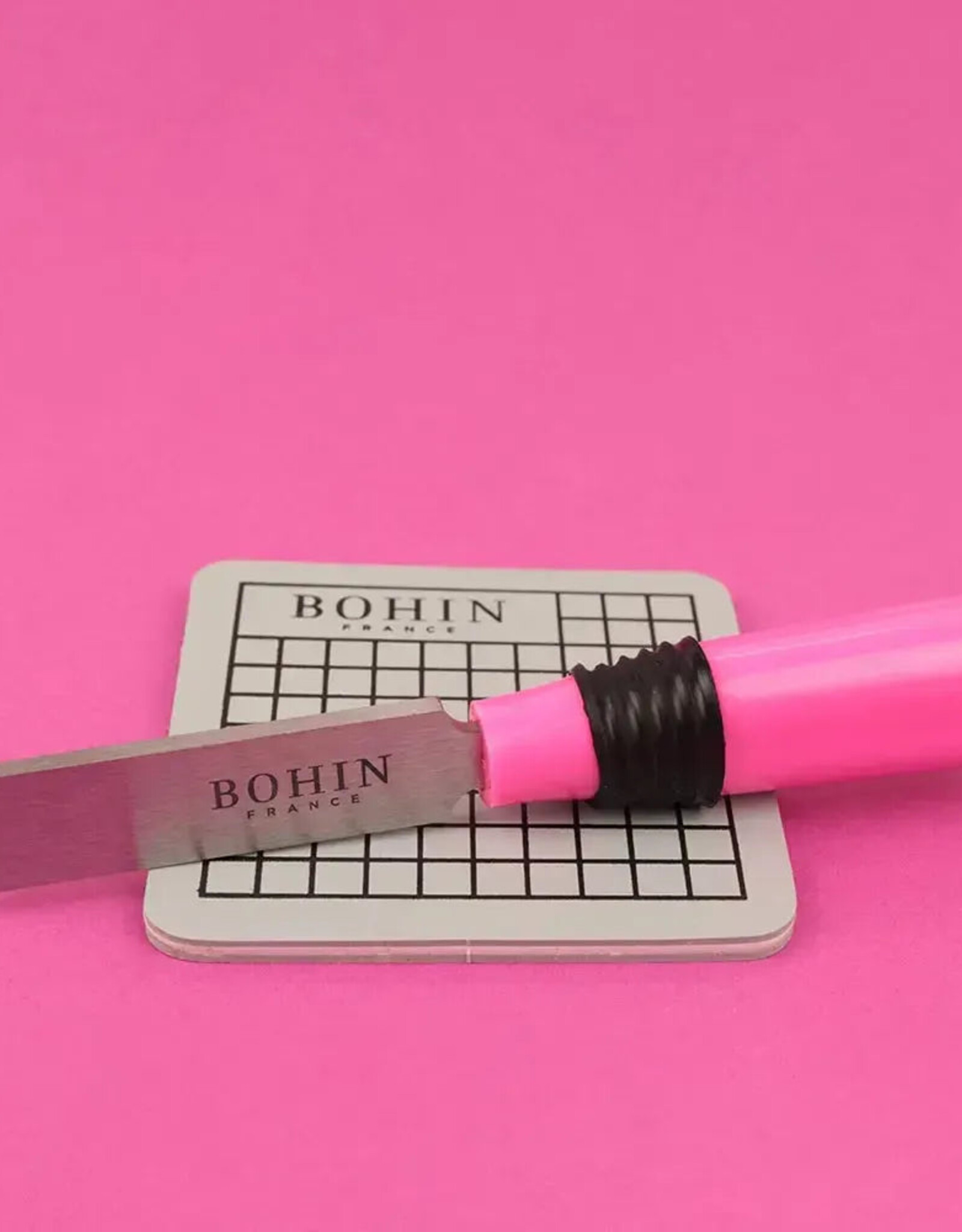 Knoopsgat Mes en Matje - 13mm roze