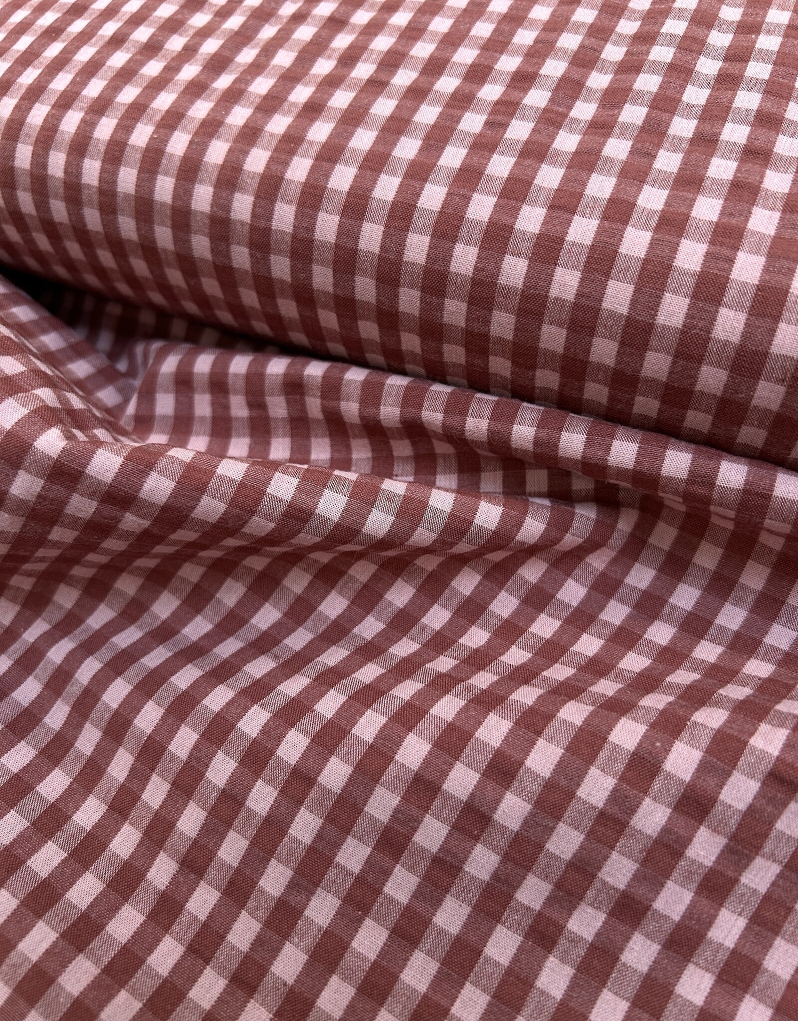 Seersucker - Vichy - Bordeaux