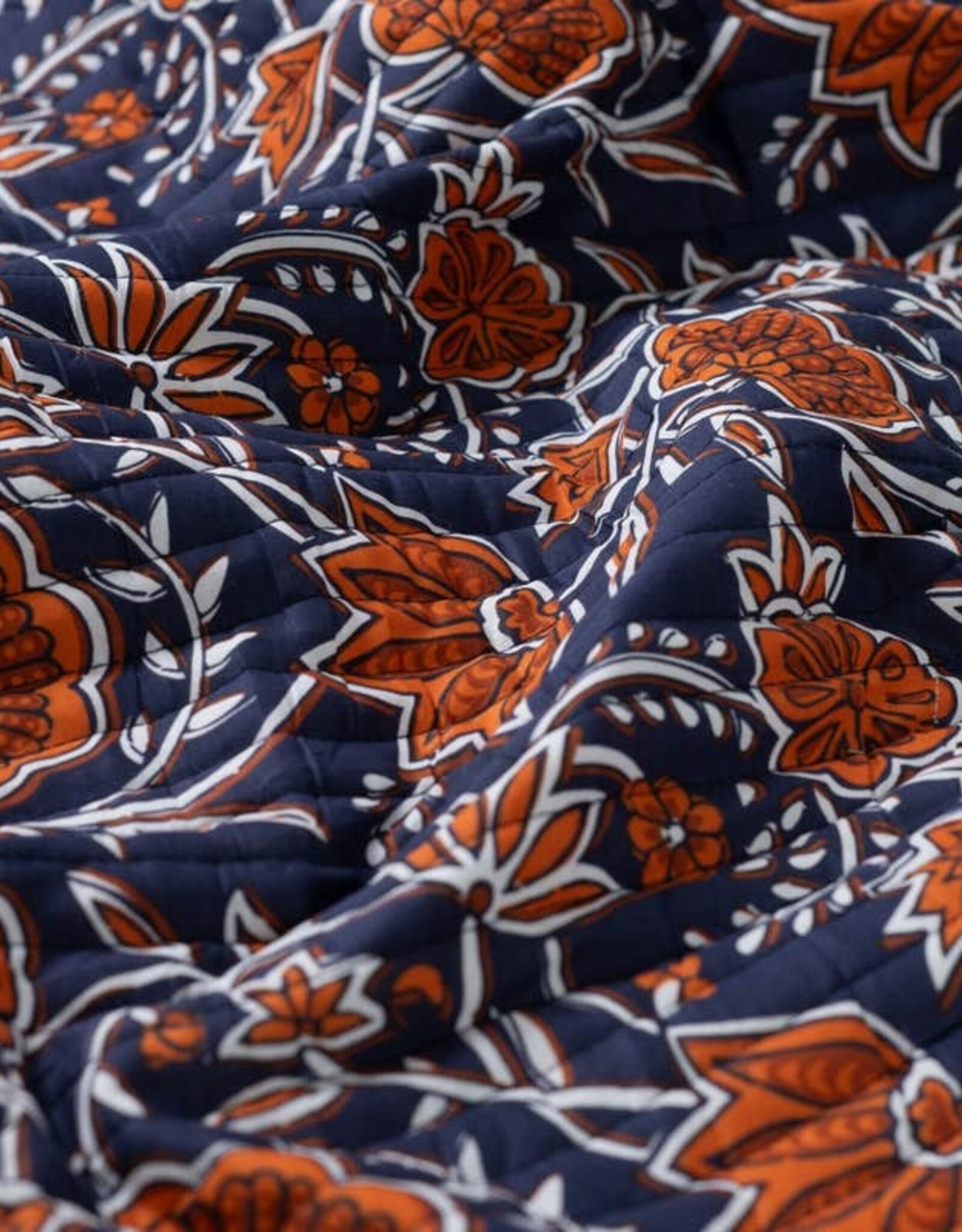 Stepper katoen - Blue Flowers