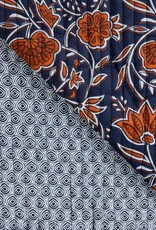 Stepper katoen - Blue Flowers