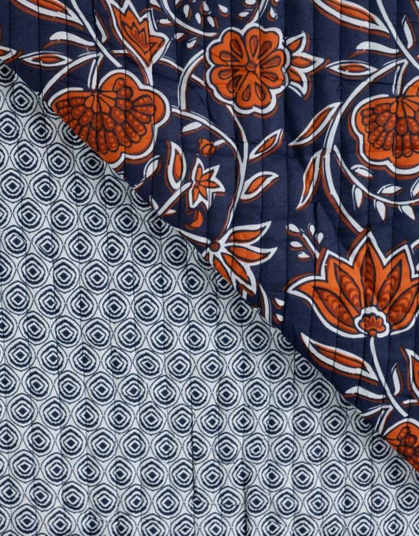 Stepper katoen - Blue Flowers