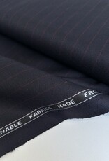 Geweven Bamboo Stripes - Blue en Bordeaux