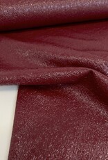 Fibre Mood Woven Foil Cracked - Esme - Bordeaux