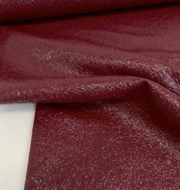 Fibre Mood Woven Foil Cracked - Esme - Bordeaux