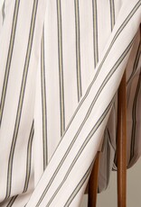 Atelier Brunette Cotton Fabric "Weave Line Milky Clay"