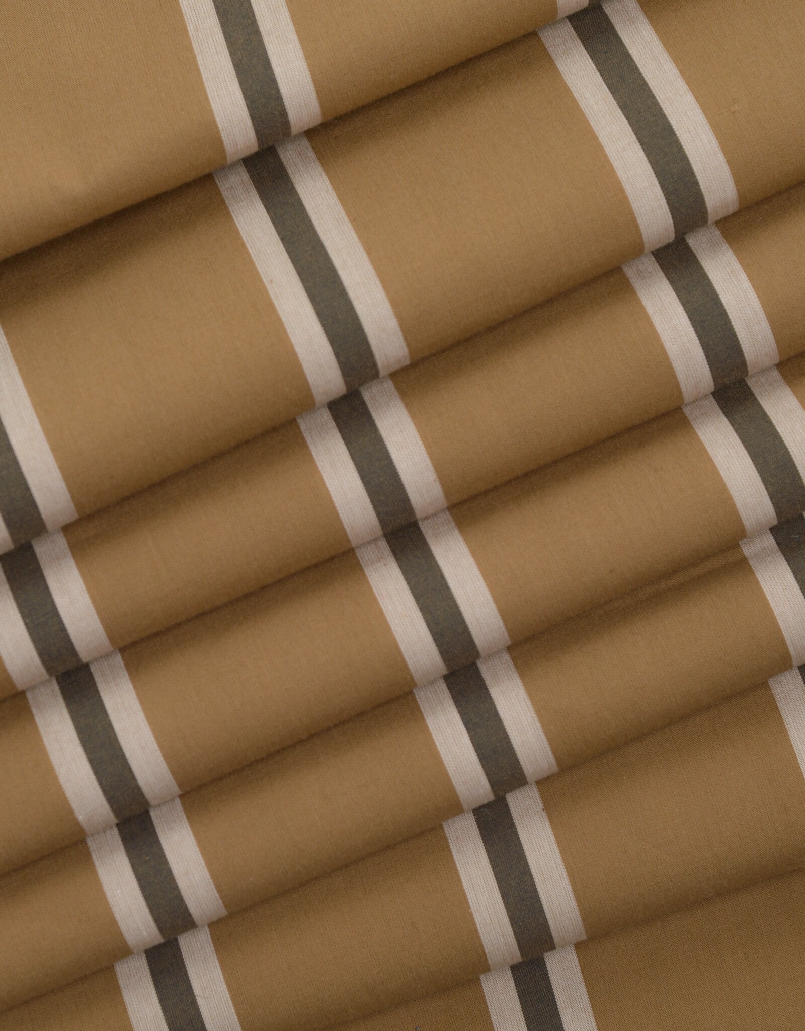 Atelier Brunette Cotton Fabric "Weave Line Iced Mocha"