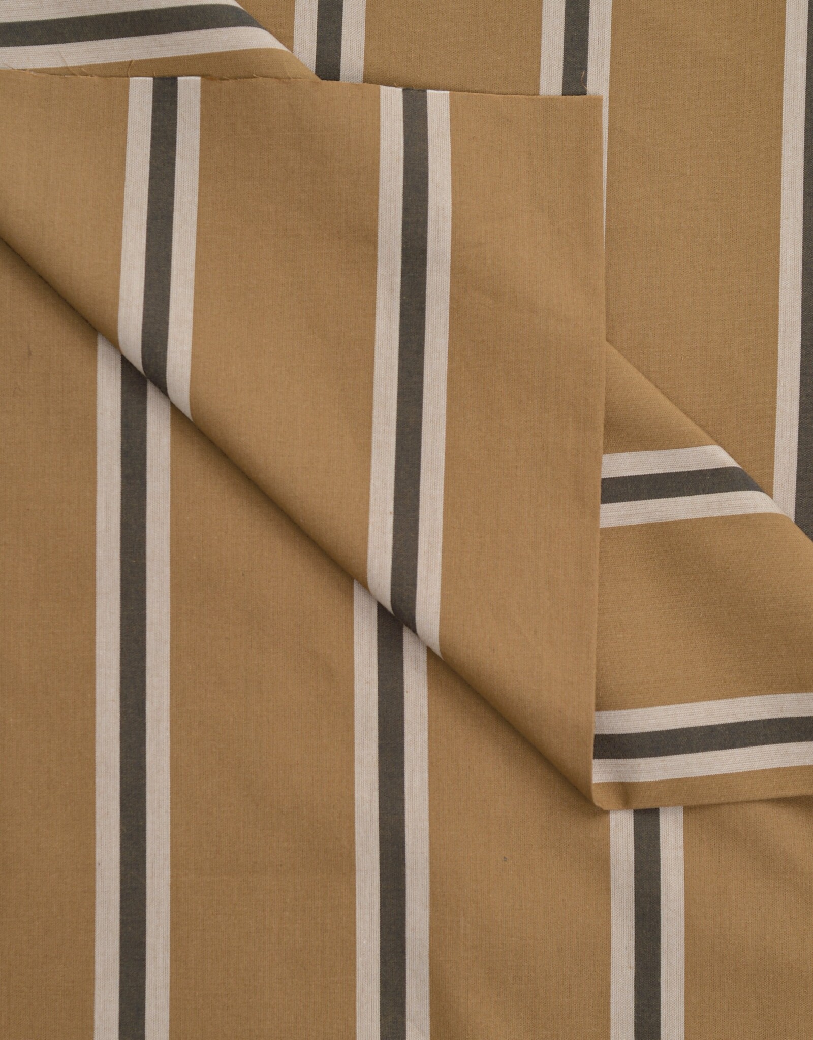 Atelier Brunette Cotton Fabric "Weave Line Iced Mocha"