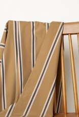 Atelier Brunette Cotton Fabric "Weave Line Iced Mocha"