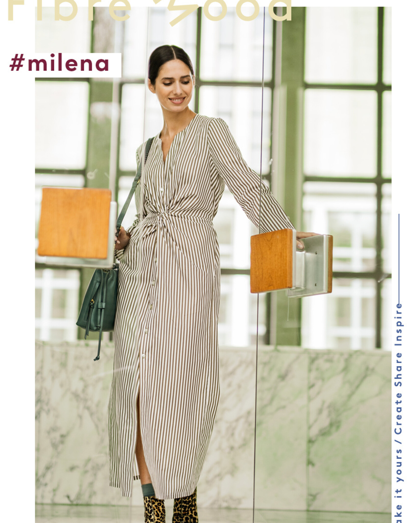 Fibre Mood Poplin Stripes - Milena