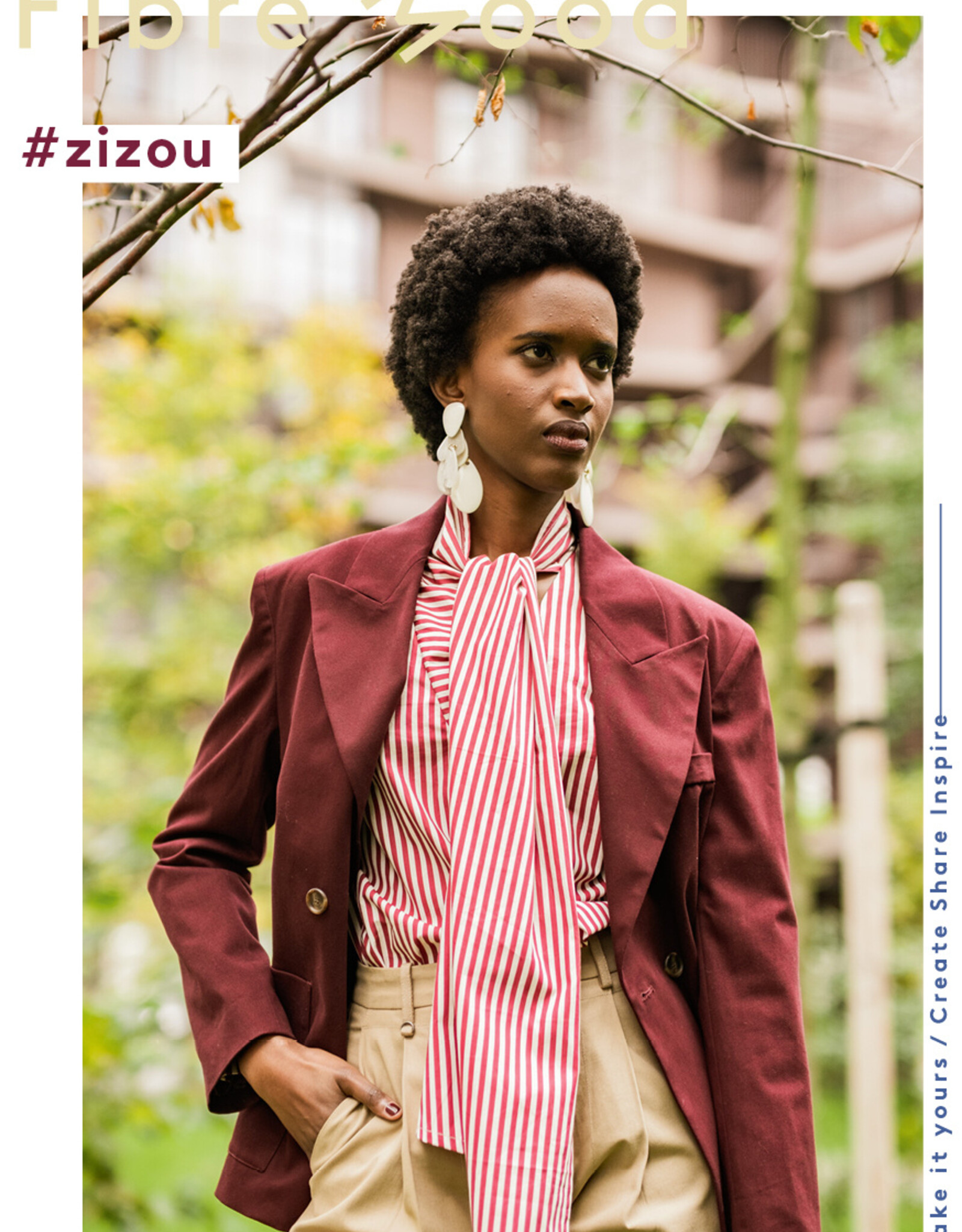 Fibre Mood Poplin Stripes - Zizou