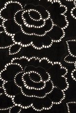 Gabardine Embroderie - Black