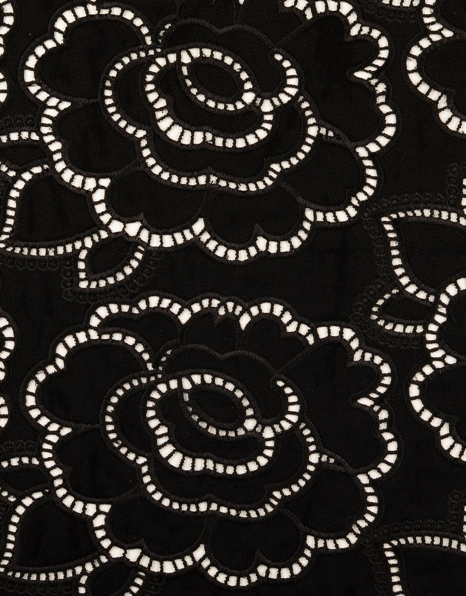 Gabardine Embroderie - Black