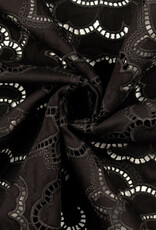 Gabardine Embroderie - Black