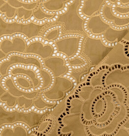 Gabardine Embroderie - Beige