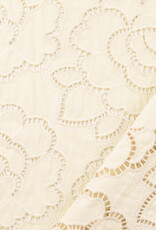 Gabardine Embroderie - Crème