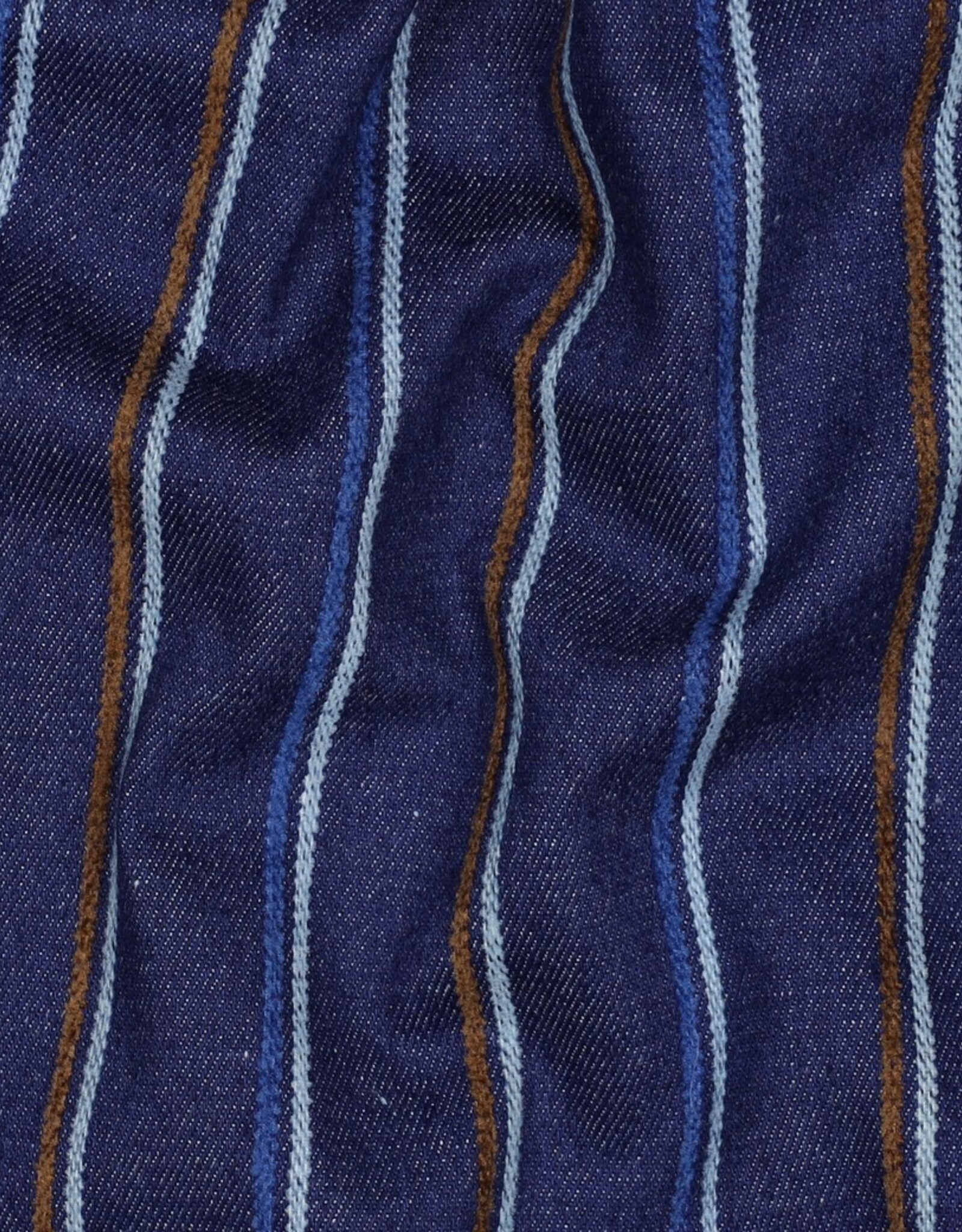 Jeans - Striped - Blue & Brown