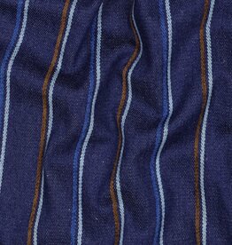 Jeans - Striped - Blue & Brown