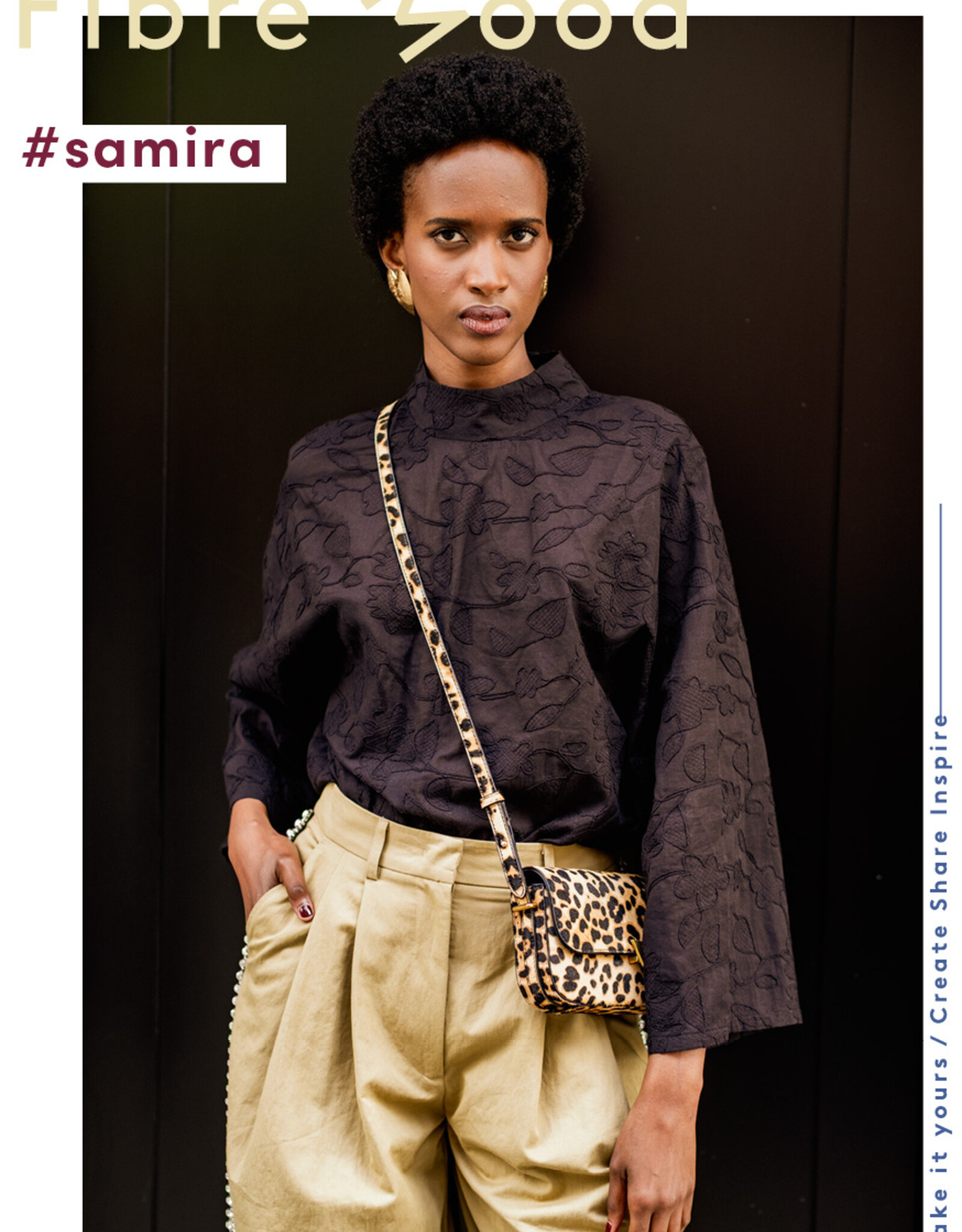 Fibre Mood Poplin Broderie - Samira