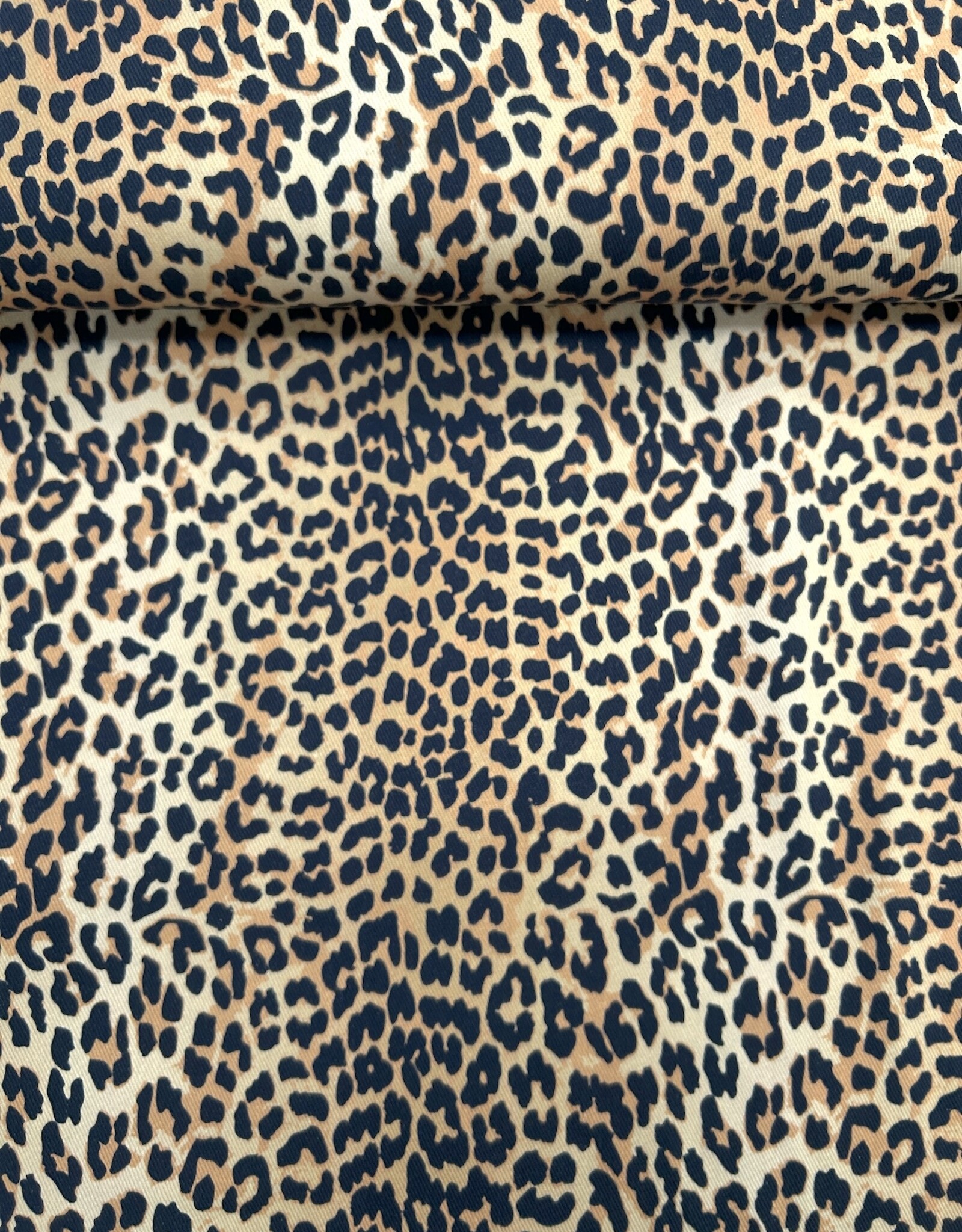 Canvas twill katoen - Panter Spots