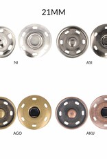 Drukknoop - maat 21mm