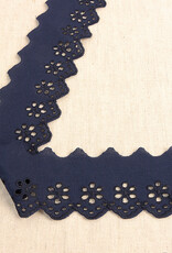 Broderie lint 6cm - Marineblauw