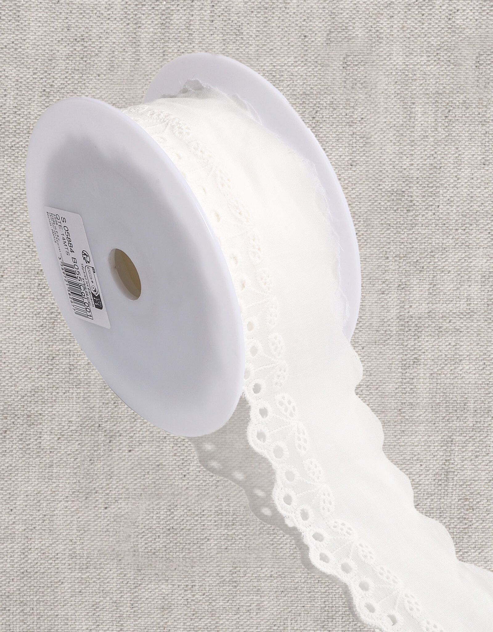 Broderie lint 5cm - Cherry