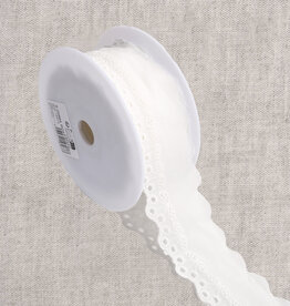 Broderie lint 5cm - Cherry