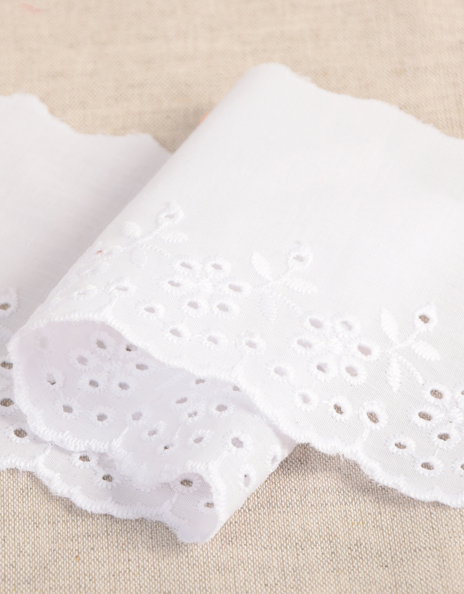 Broderie lint 9,5cm - Flowers