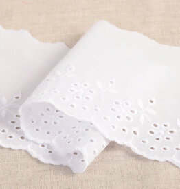 Broderie lint 9,5cm - Flowers