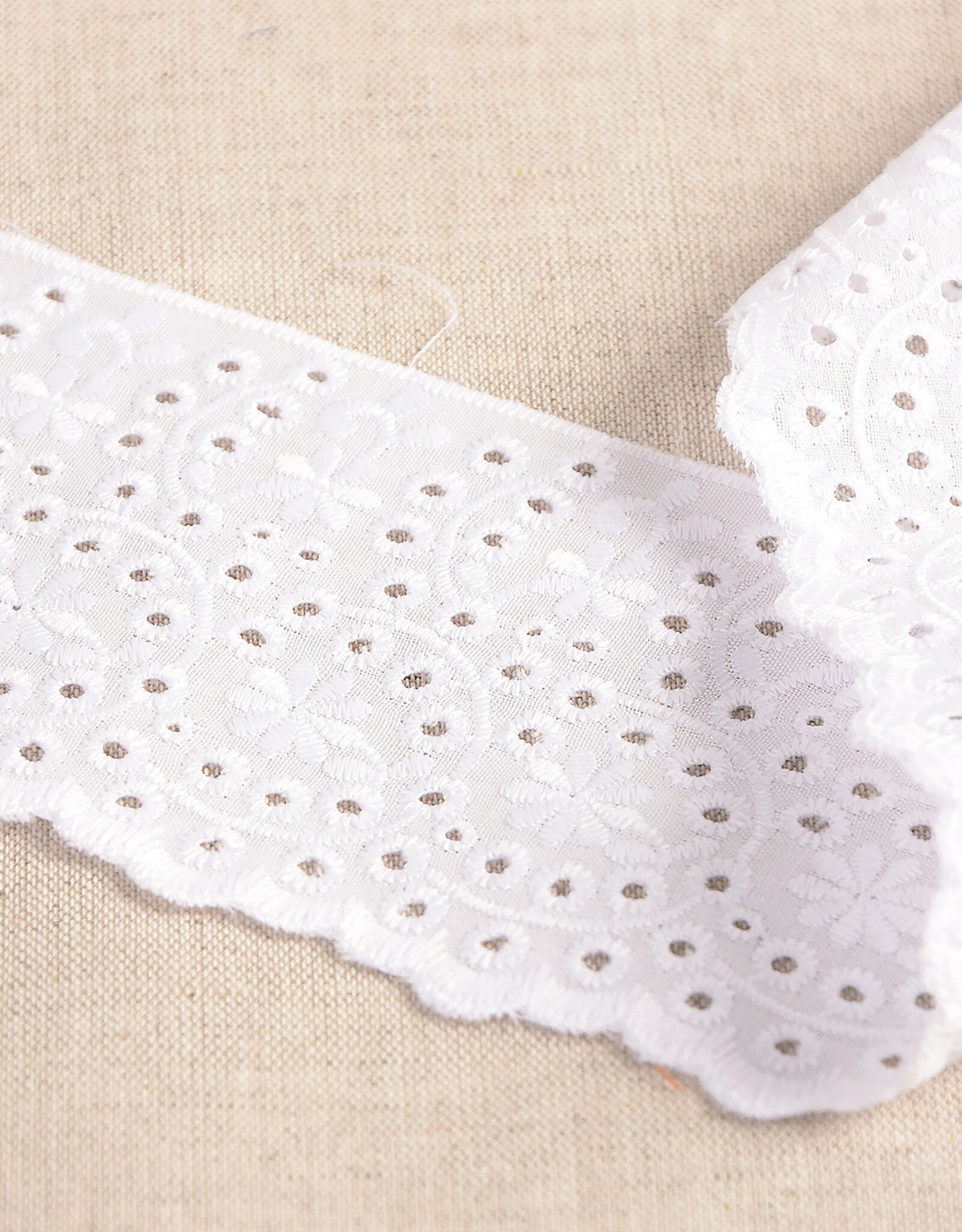 Dubbel rand - Broderie lint 7,2cm