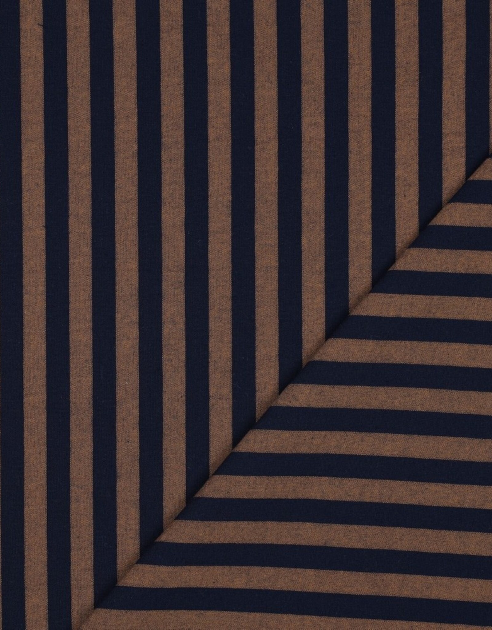 Katoen Streep - Yarn Dyed - Navy