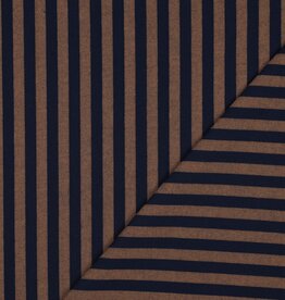 Katoen Streep - Yarn Dyed - Navy