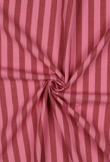 Katoen Streep - Yarn Dyed - Rose