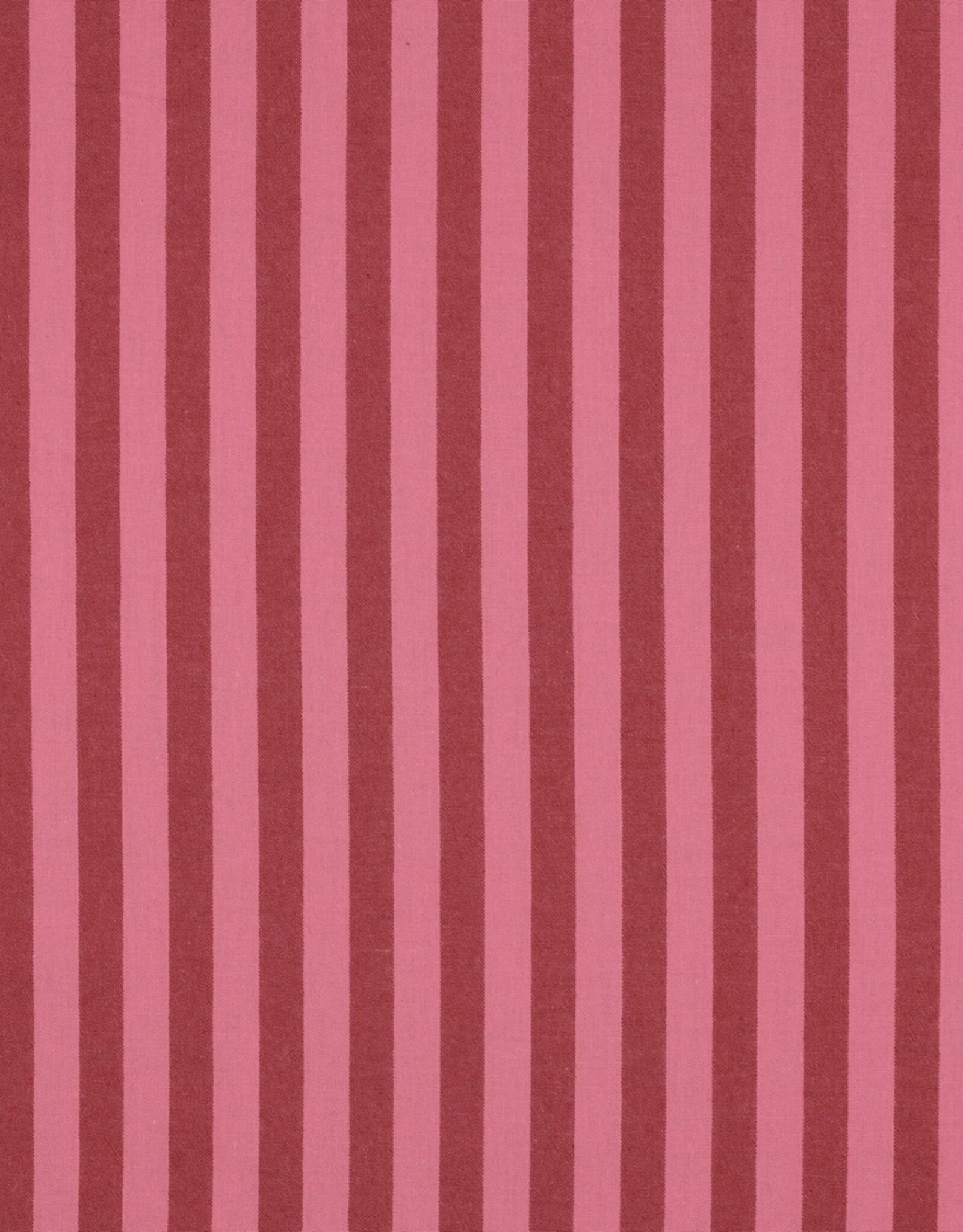 Katoen Streep - Yarn Dyed - Rose