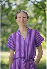 Katoen Streep - Yarn Dyed - Kobalt