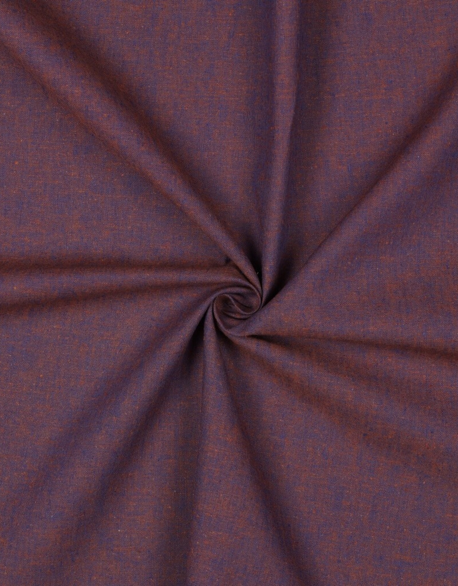 Linnen Katoen - Blue Brown Melee