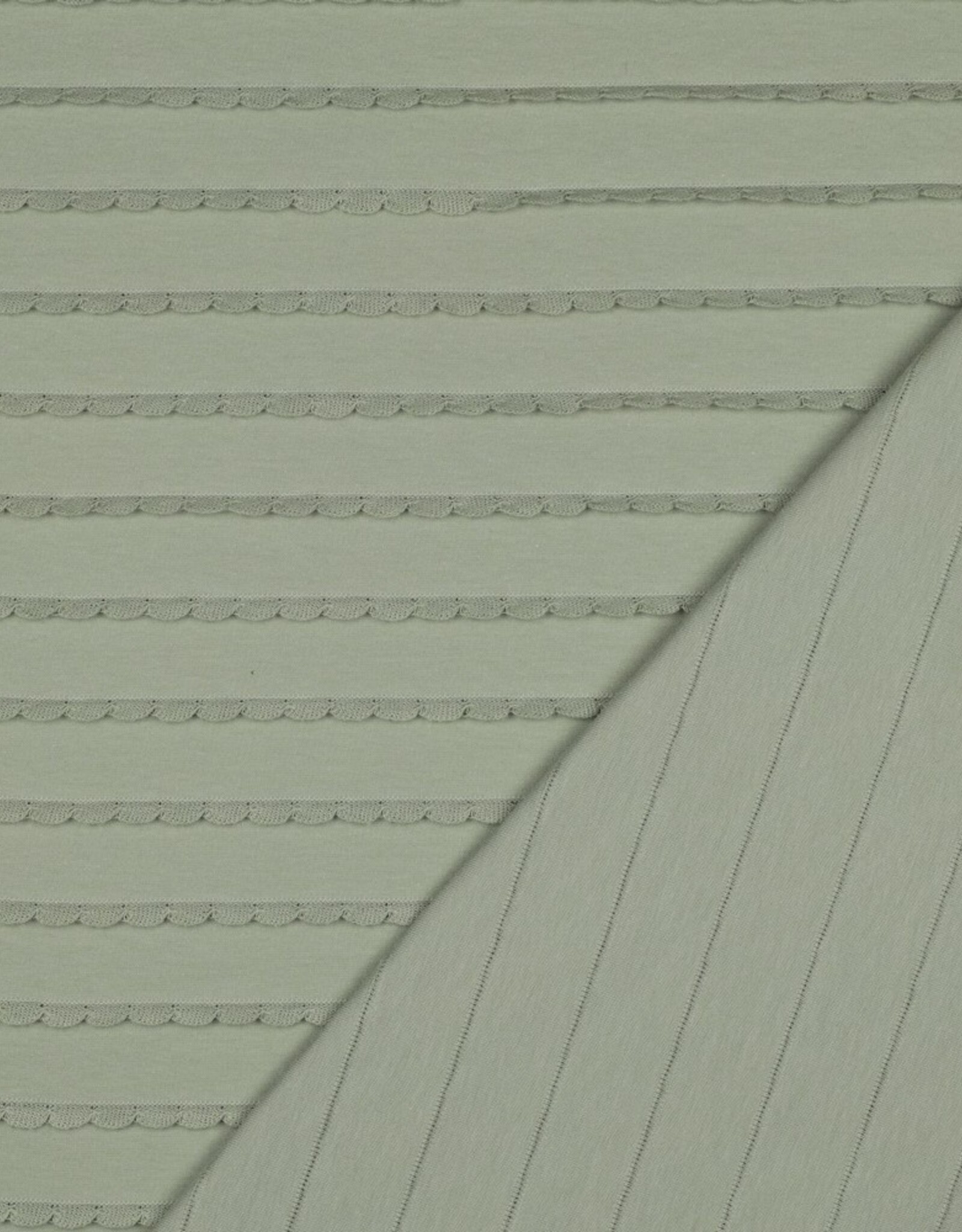 Tricot Schulpjes - Sage Green