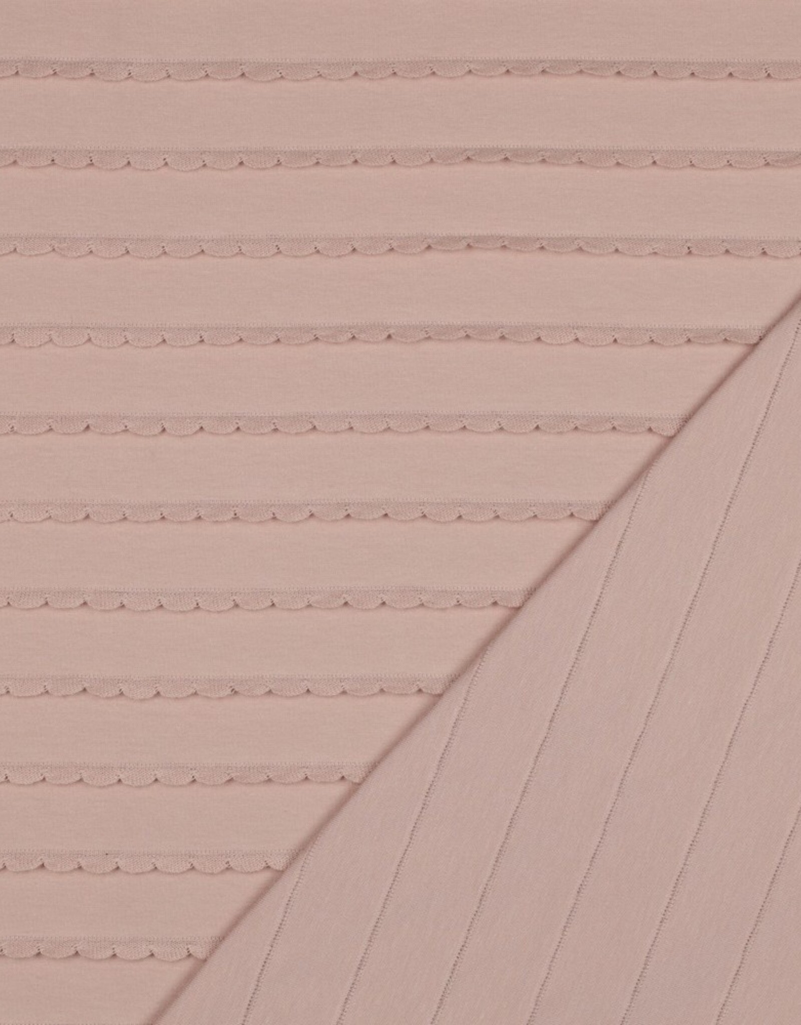 Tricot Schulpjes - Oud Rose