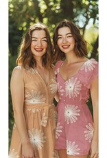 Katoen - Daisy Broderie - Mauve