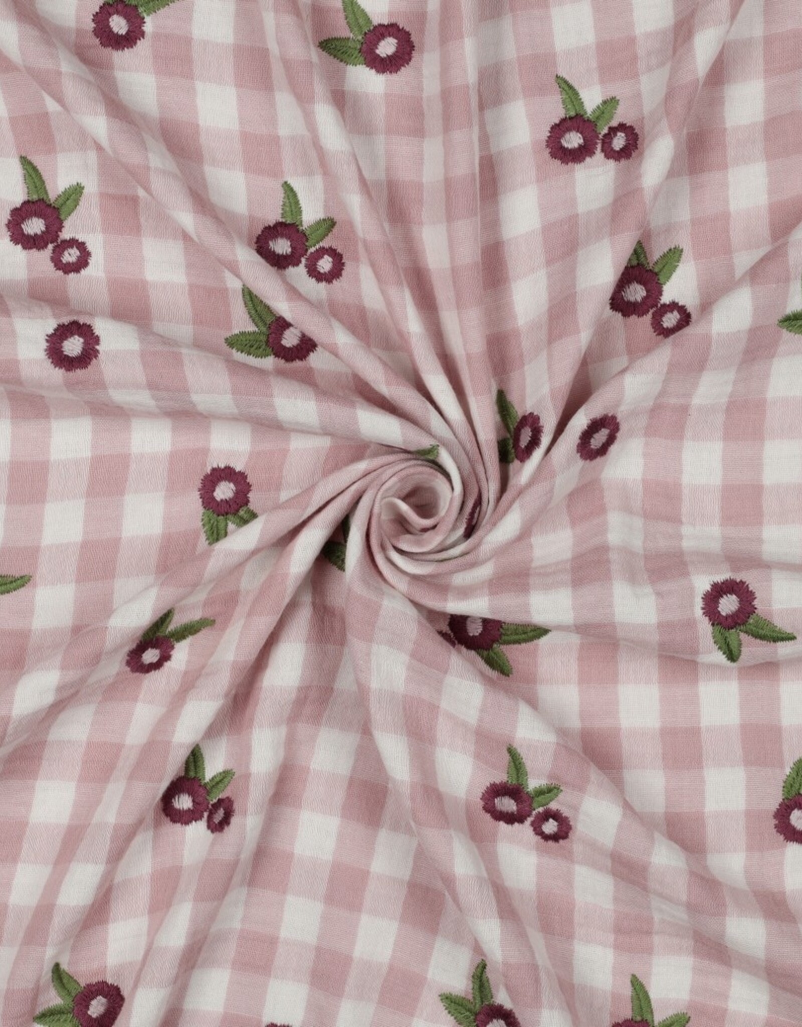 Double Gauze - Vichy Flower